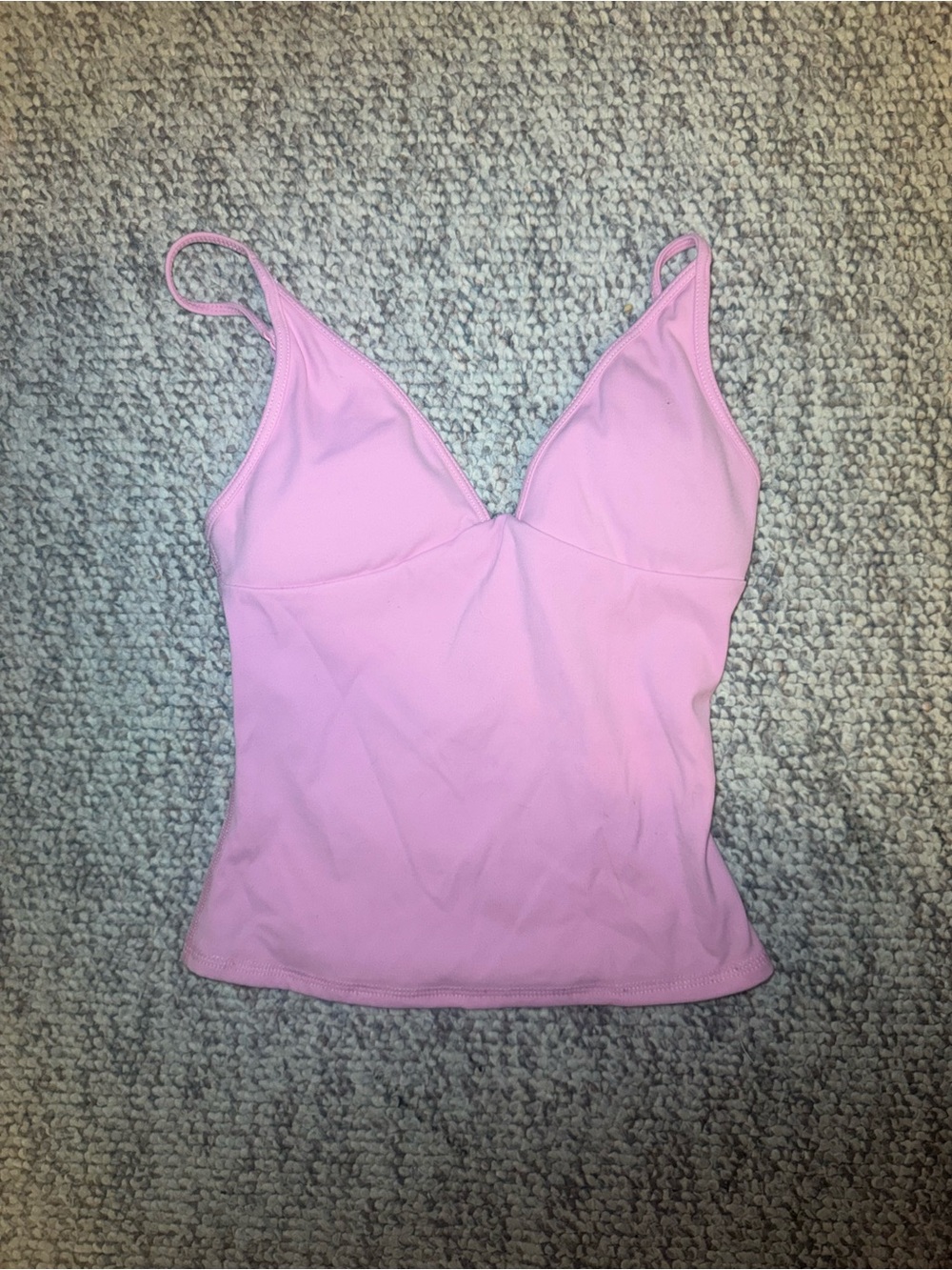 Garage Pink V-Neck Spaghetti Strap Tank